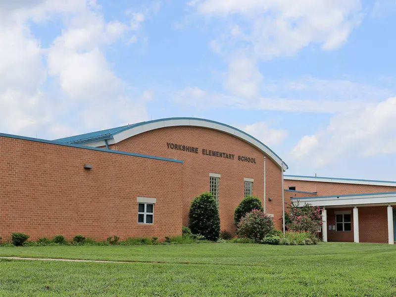 Yorkshire Elementary School building entrance